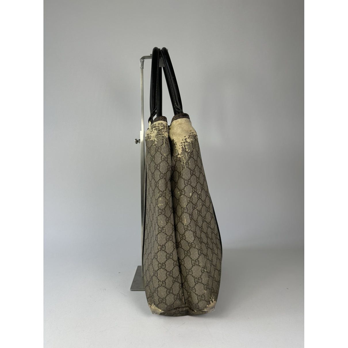 Gucci Ophidia Grey Leather Handbag Size ONE SIZE - 5 Thumbnail