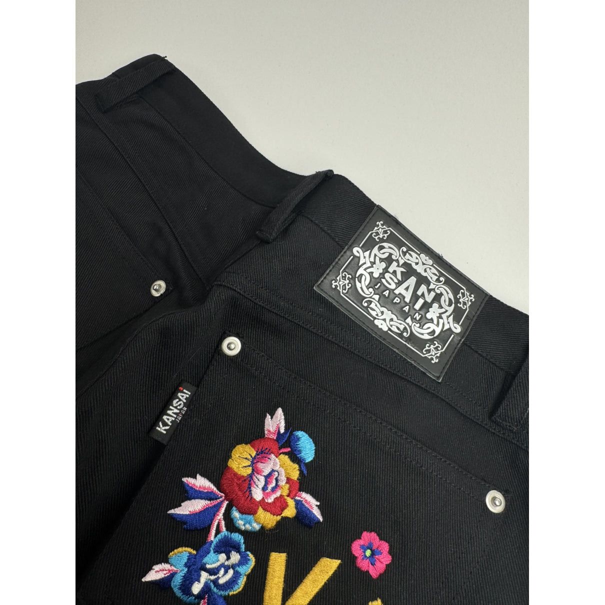 Kansai Yamamoto Black Denim - Jeans Trouser Size 30" / US 8 / IT 44 - 3 Thumbnail
