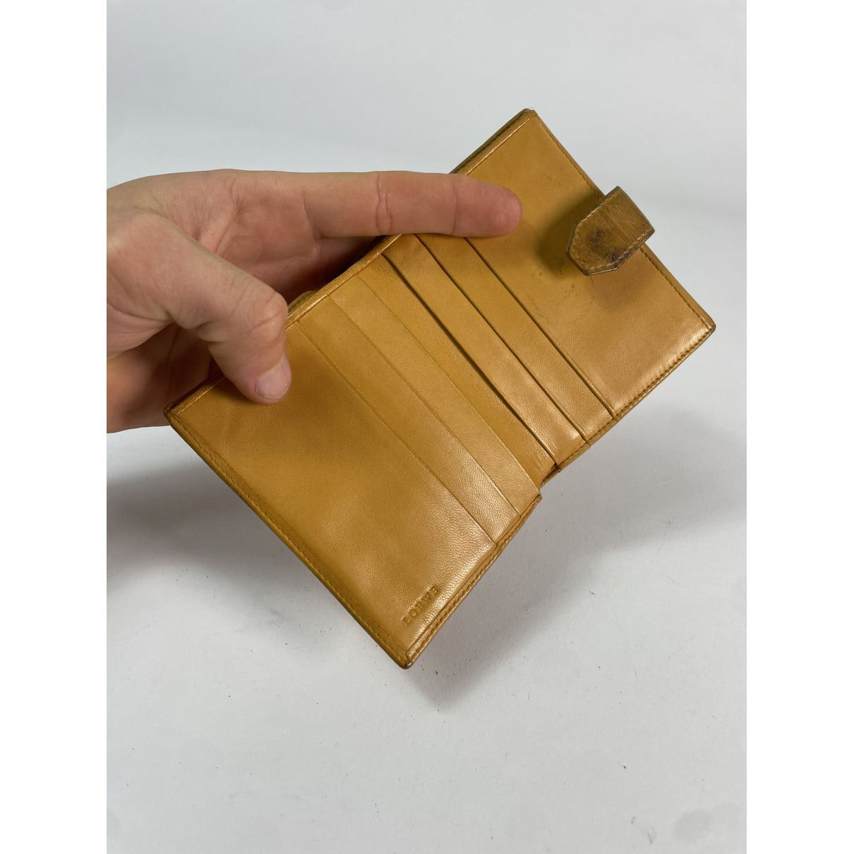 Loewe Puzzle Orange Leather Wallet Size ONE SIZE - 3 Thumbnail