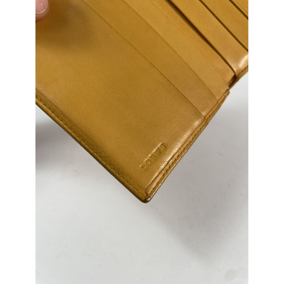 Loewe Puzzle Orange Leather Wallet Size ONE SIZE - 4 Thumbnail
