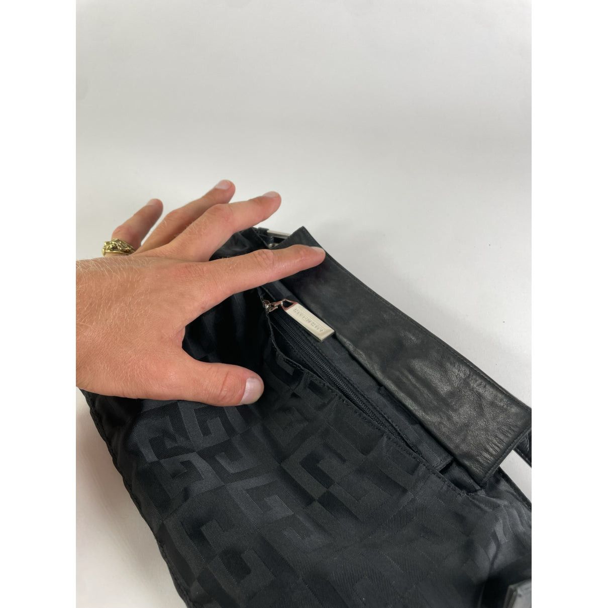 Givenchy Whip Black Polyester Handbag Size ONE SIZE - 4 Thumbnail