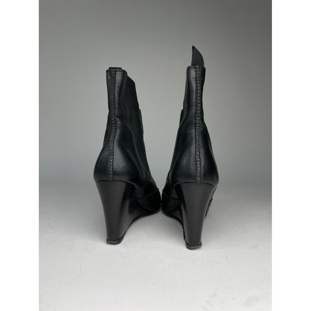 Balenciaga Black Leather Boot Size US 5 / IT 35 - 4 Thumbnail