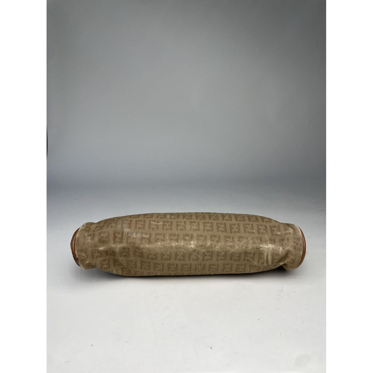 Fendi Baguette Brown Cotton Clutch Bag Size ONE SIZE - 4 Thumbnail