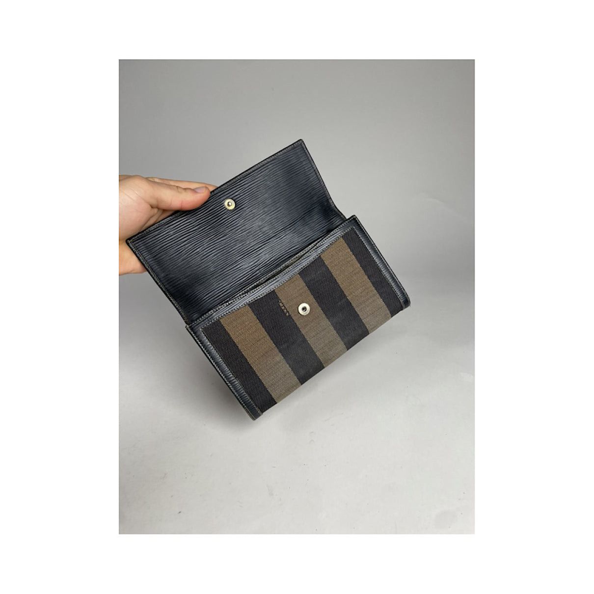 Fendi Baguette Black Leather Clutch Bag Size ONE SIZE - 3 Thumbnail