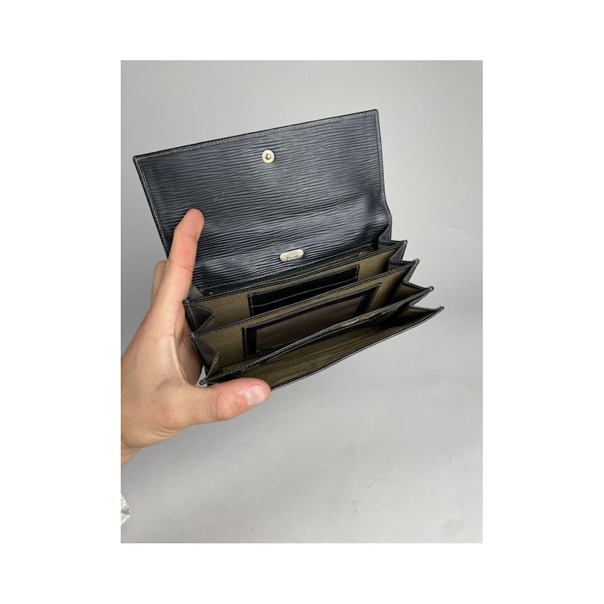 Fendi Baguette Black Leather Clutch Bag Size ONE SIZE - 4 Thumbnail