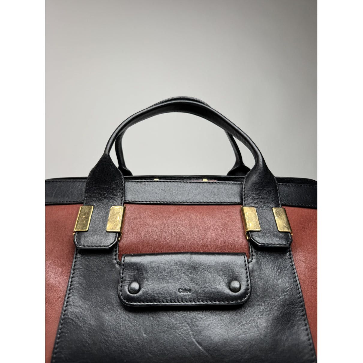 Chloe Chloé Black Leather Handbag Size ONE SIZE - 2 Thumbnail