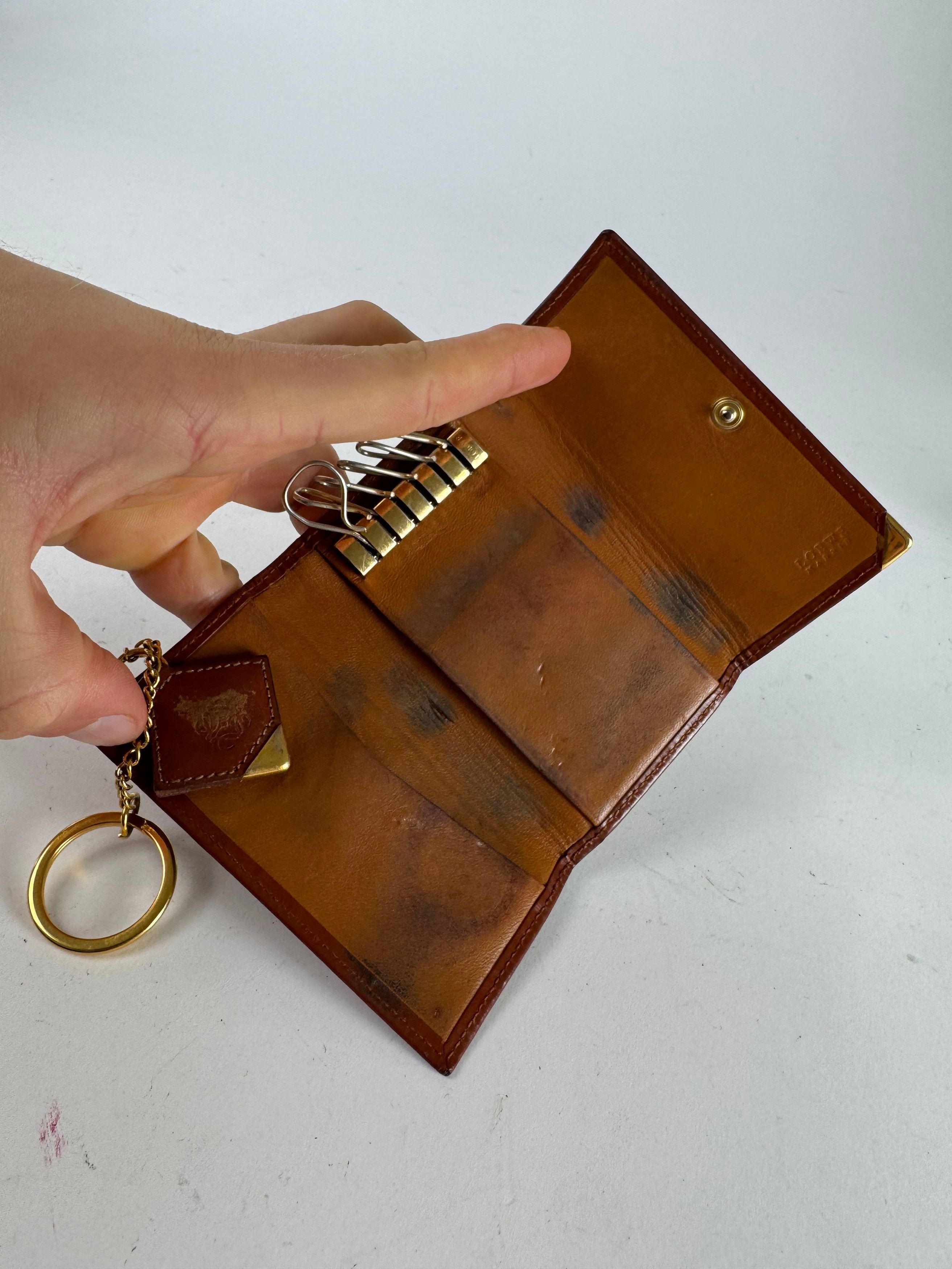 Loewe Vintage Madrid Leather Key Holder Brown Size ONE SIZE - 4 Thumbnail