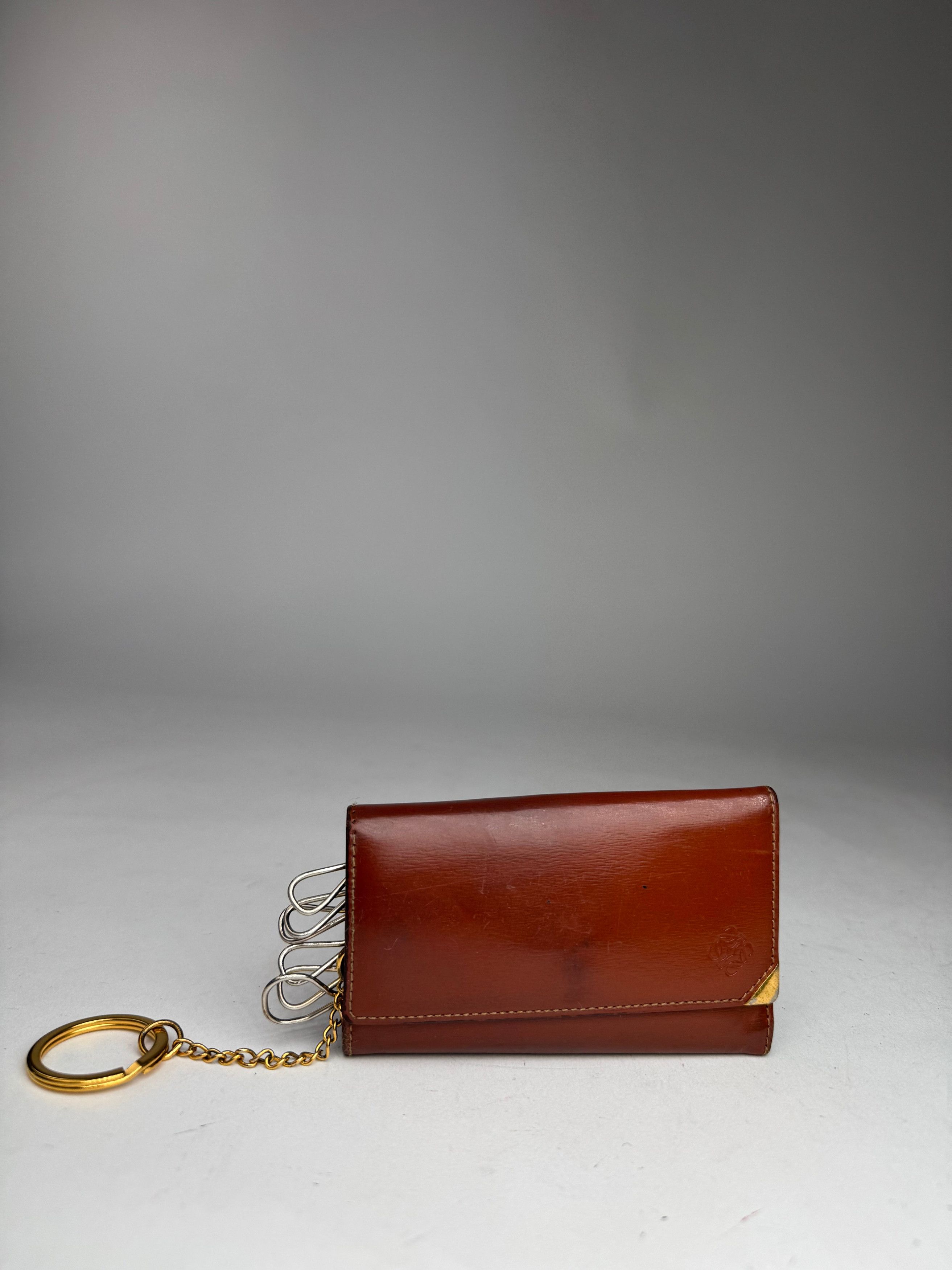 Loewe Vintage Madrid Leather Key Holder Brown Size ONE SIZE - 10 Thumbnail