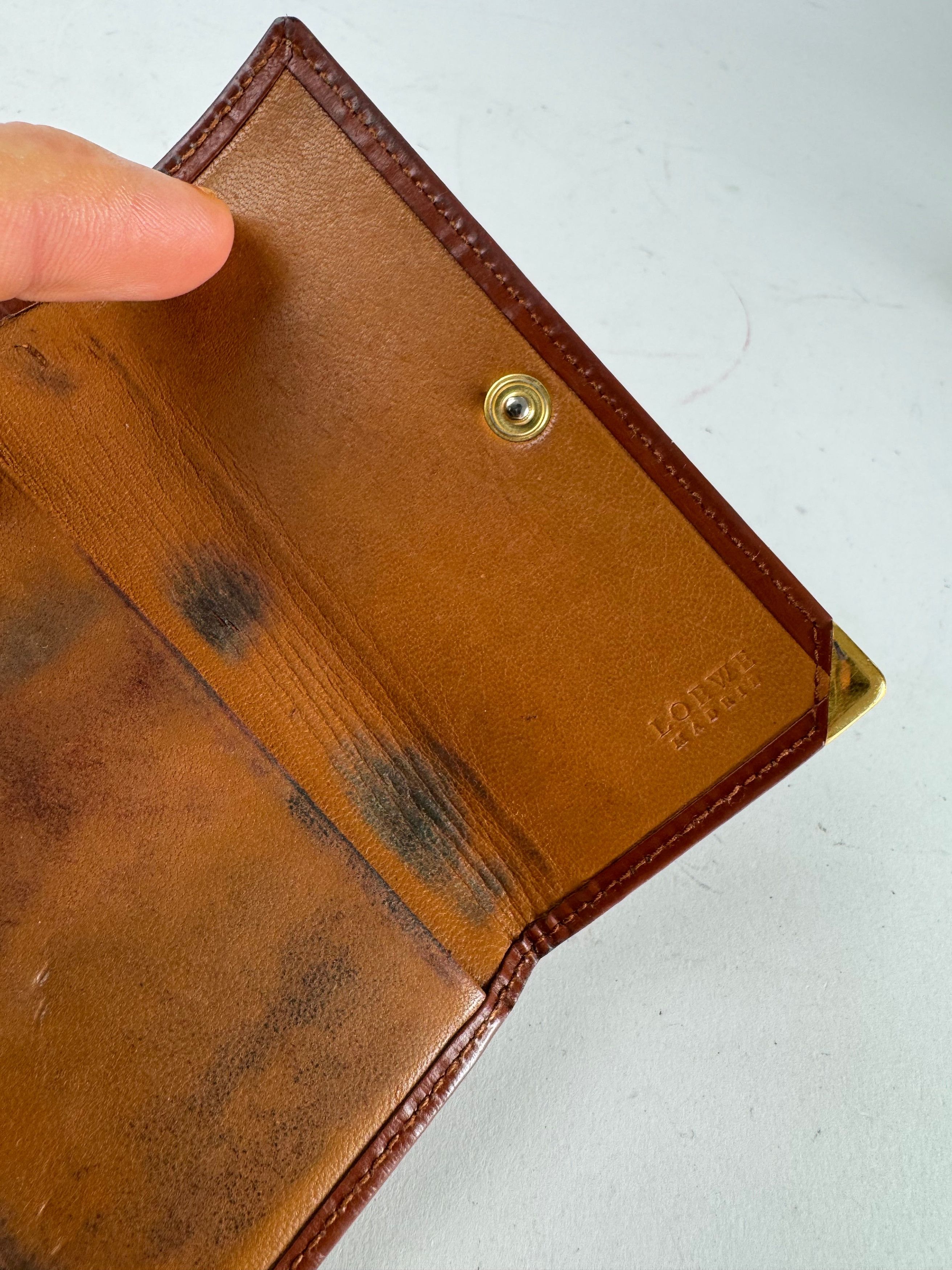 Loewe Vintage Madrid Leather Key Holder Brown Size ONE SIZE - 13 Thumbnail