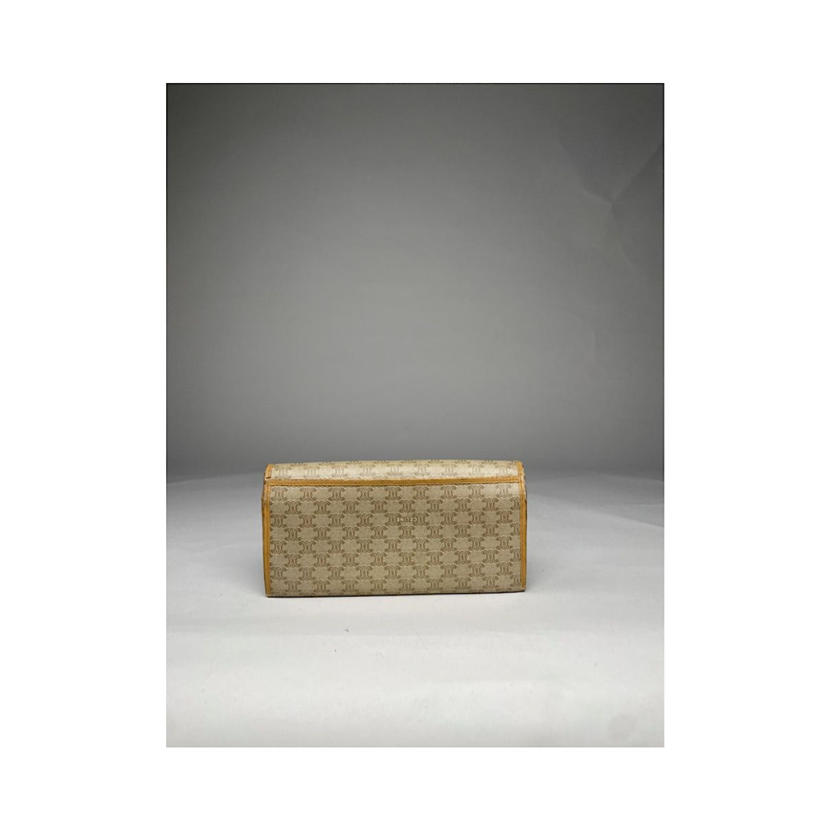 Celine Triomphe Beige Leather Wallet Size ONE SIZE - 3 Thumbnail