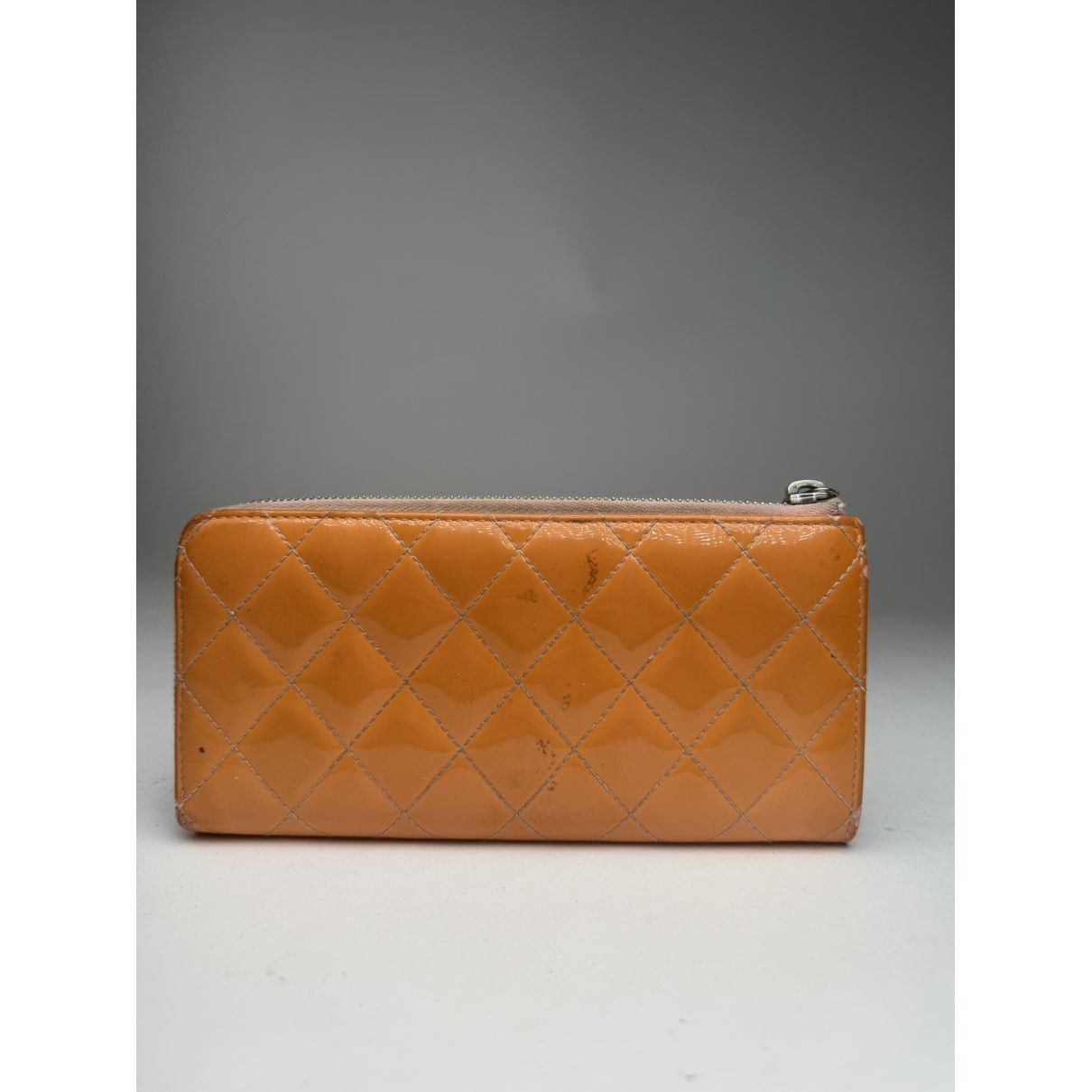 Chanel Timeless/Classique Orange Patent Leather Wallet Size ONE SIZE - 2 Thumbnail