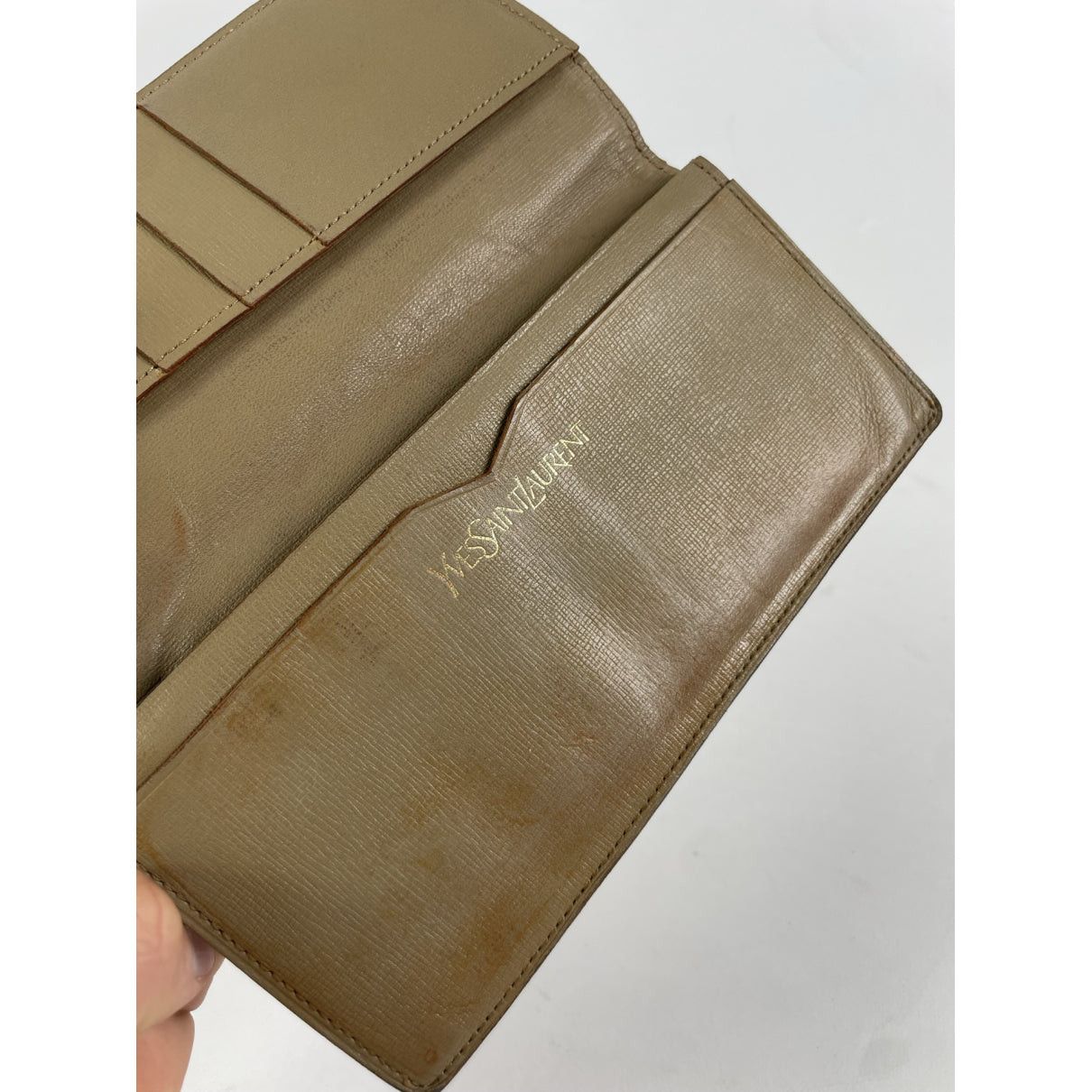 Yves Saint Laurent Beige Leather Wallet Size ONE SIZE - 4 Thumbnail