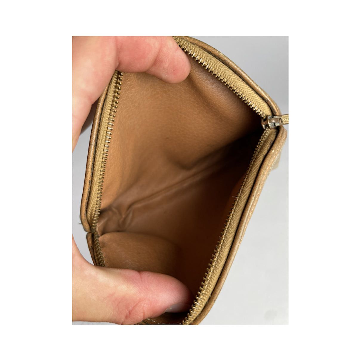 Celine Hobo Beige Leather Clutch Bag Size ONE SIZE - 3 Thumbnail