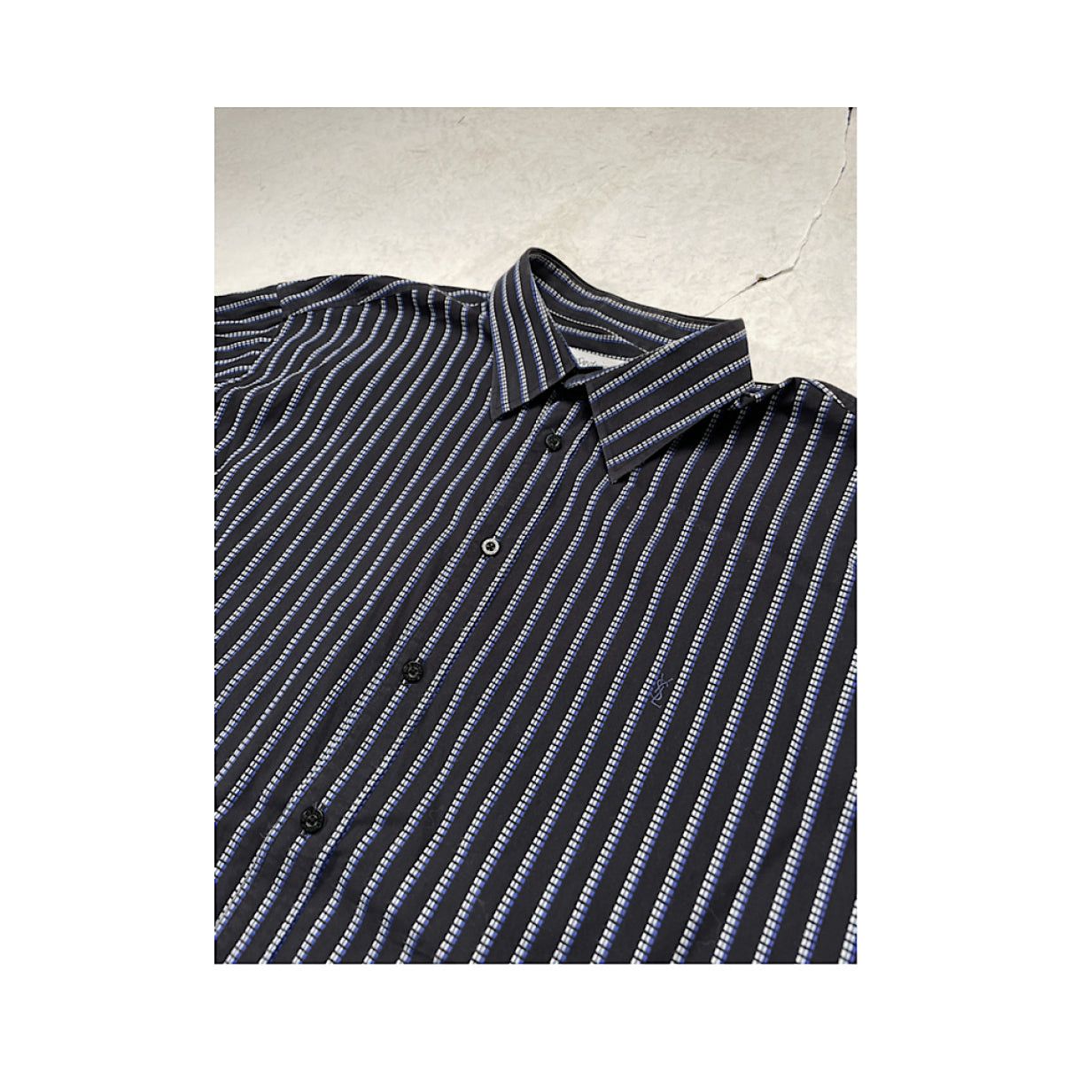 Yves Saint Laurent Black Cotton Shirt Size XXL / US 16-18 / IT 52-54 - 4 Thumbnail