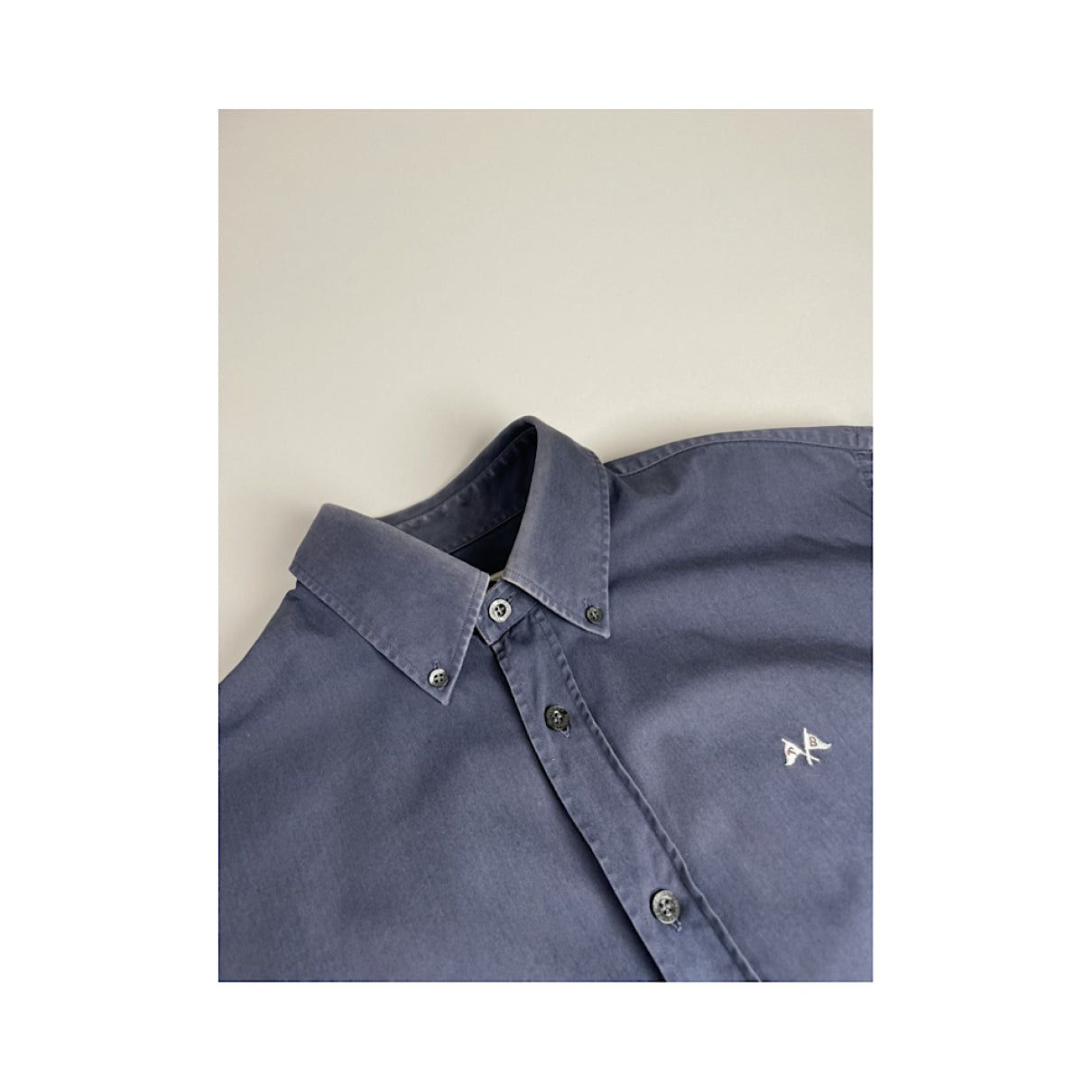 Burberry Navy Cotton Shirt Size L / US 10 / IT 46 - 4 Thumbnail