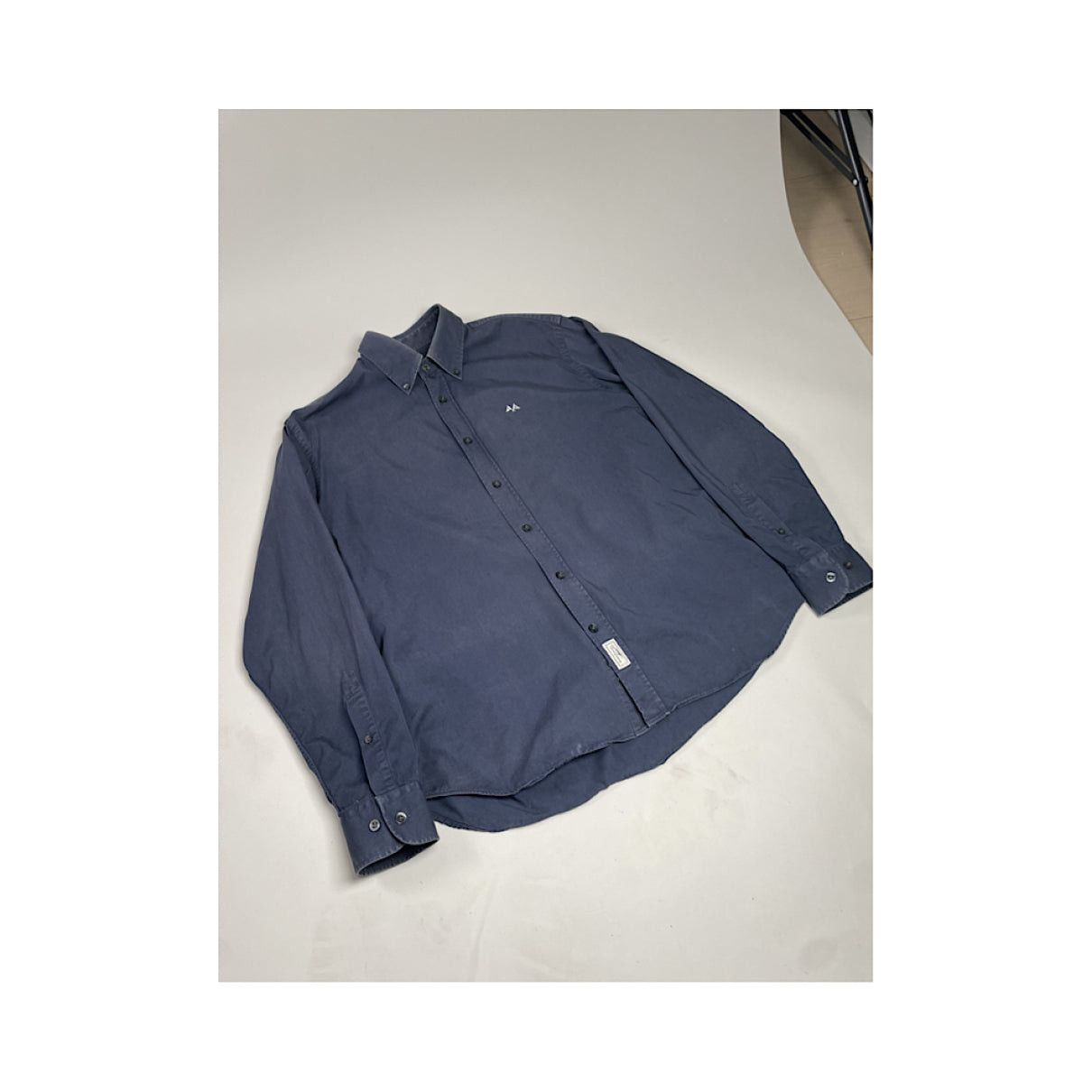 Burberry Navy Cotton Shirt Size L / US 10 / IT 46 - 2 Thumbnail