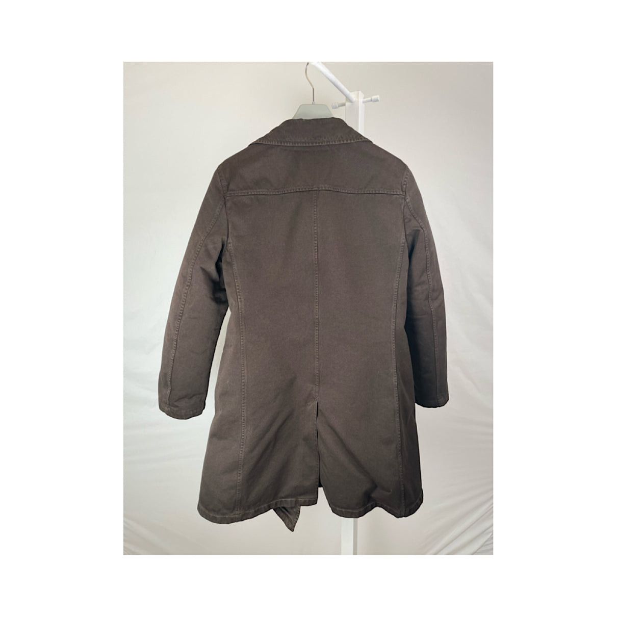 Jil Sander Brown Cotton Coat Size L / US 10 / IT 46 - 3 Thumbnail