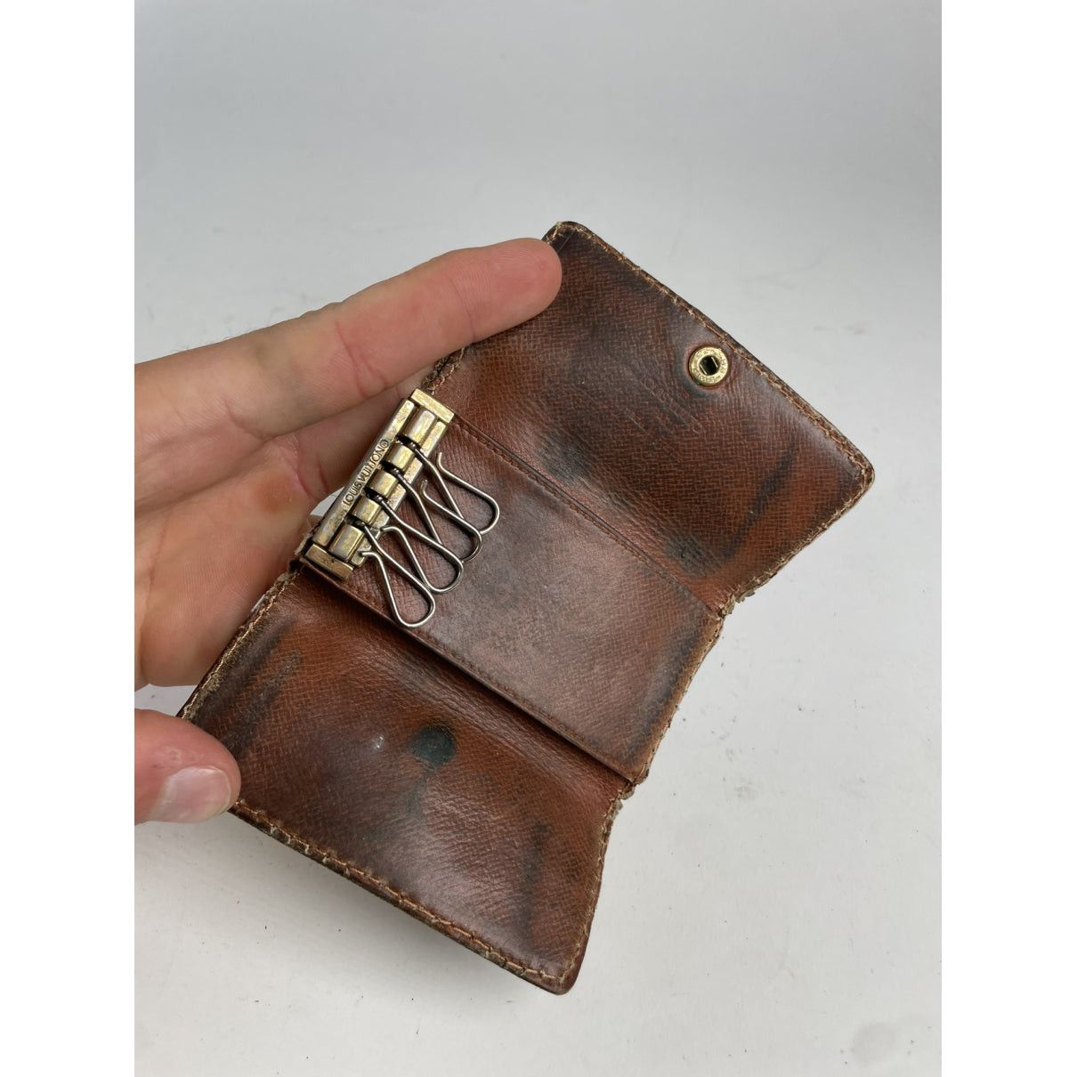 Louis Vuitton Brown Leather Purse Size ONE SIZE - 5 Thumbnail