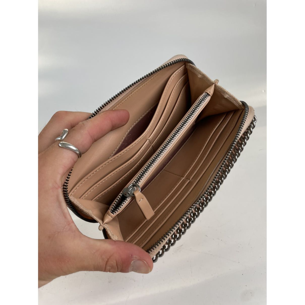 Stella McCartney Beige Leather Wallet Size ONE SIZE - 4 Thumbnail