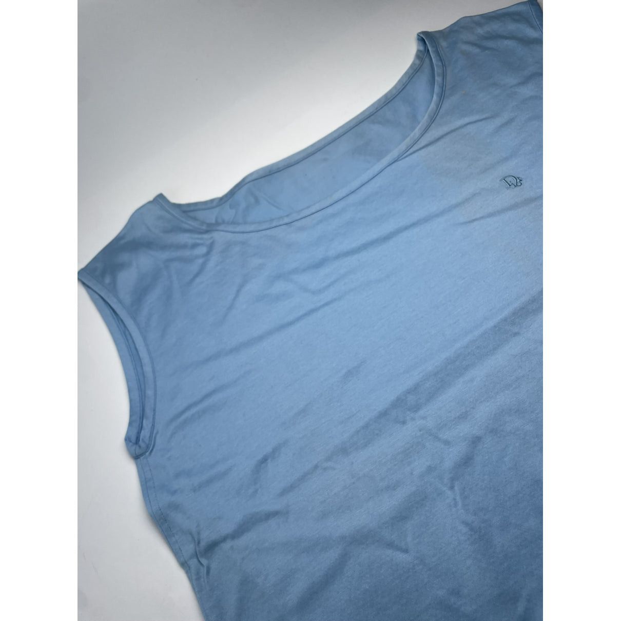 Dior J'adore Turquoise Cotton Top Size M / US 6-8 / IT 42-44 - 3 Thumbnail