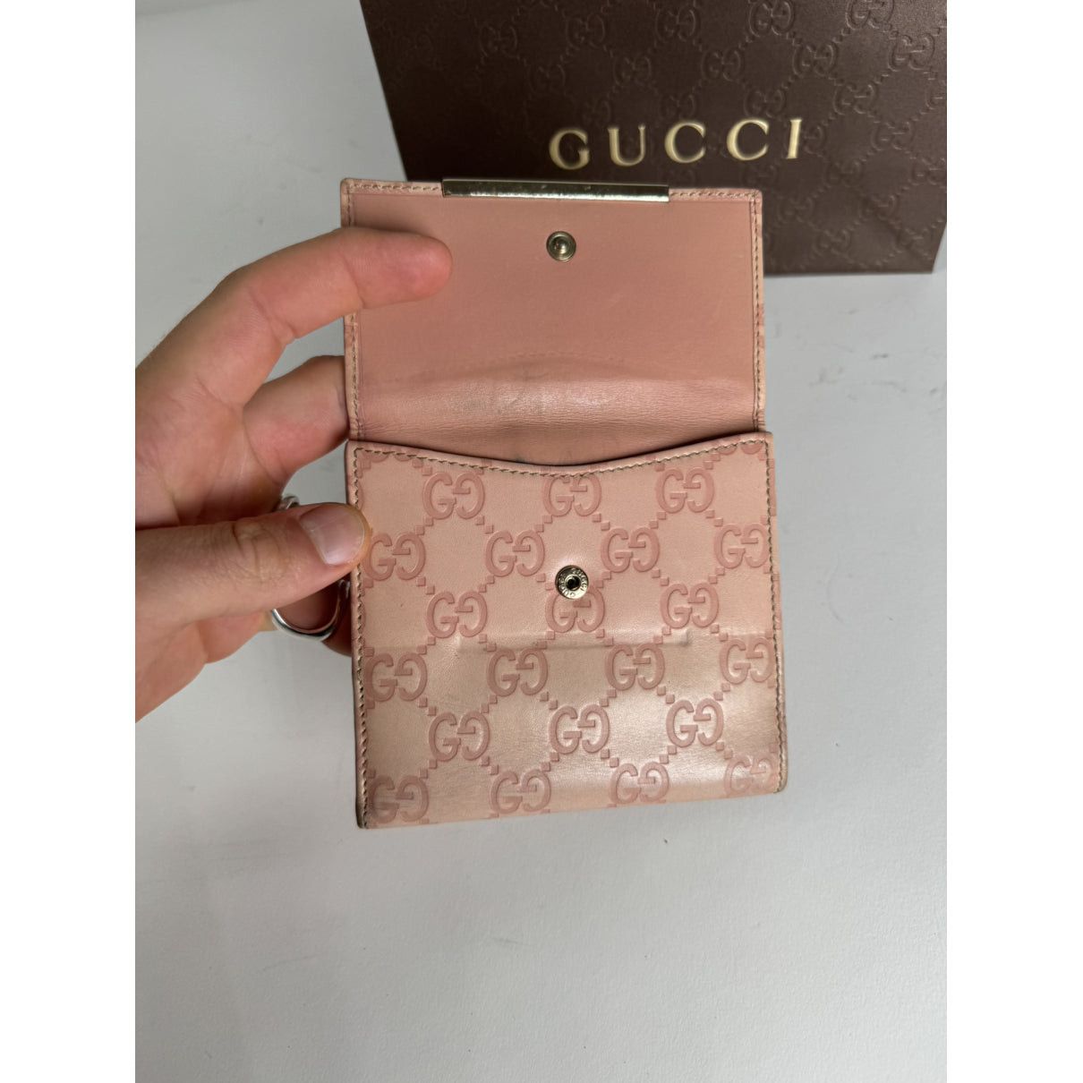 Gucci GG Blooms Pink Leather Wallet Size ONE SIZE - 3 Thumbnail