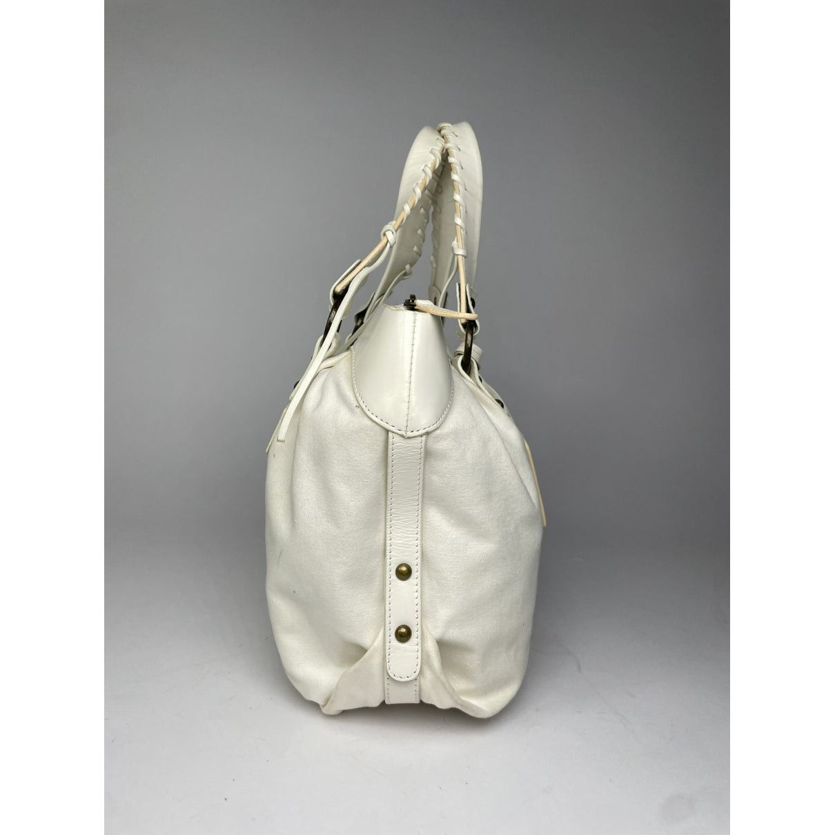 Kansai Yamamoto White Patent Leather Handbag Size ONE SIZE - 5 Thumbnail