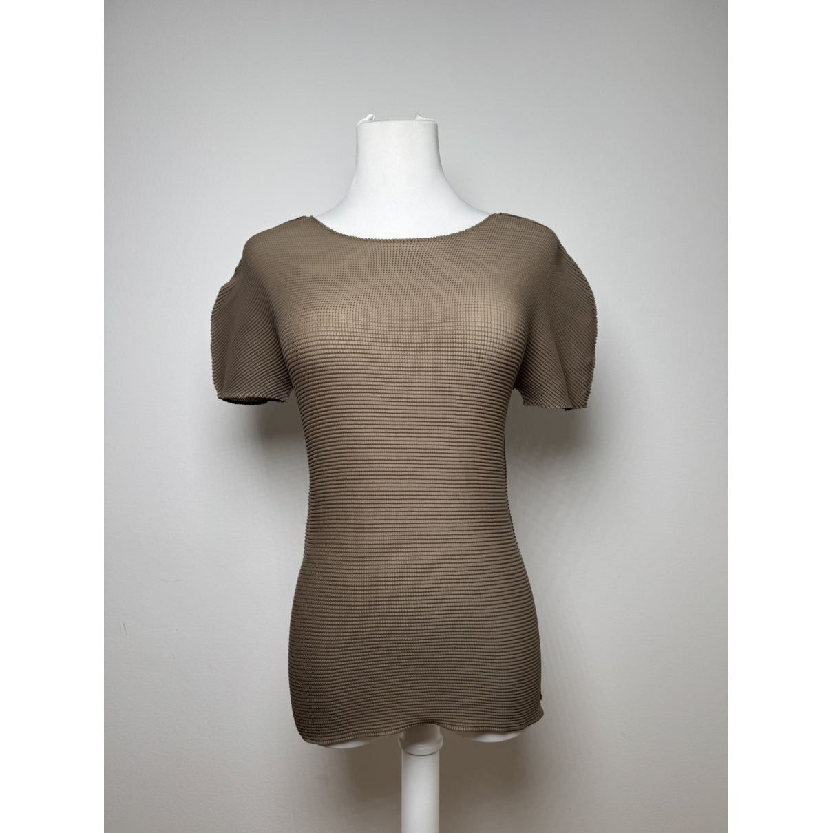 Issey Miyake Brown Polyester Top Size M / US 6-8 / IT 42-44 - 2 Thumbnail