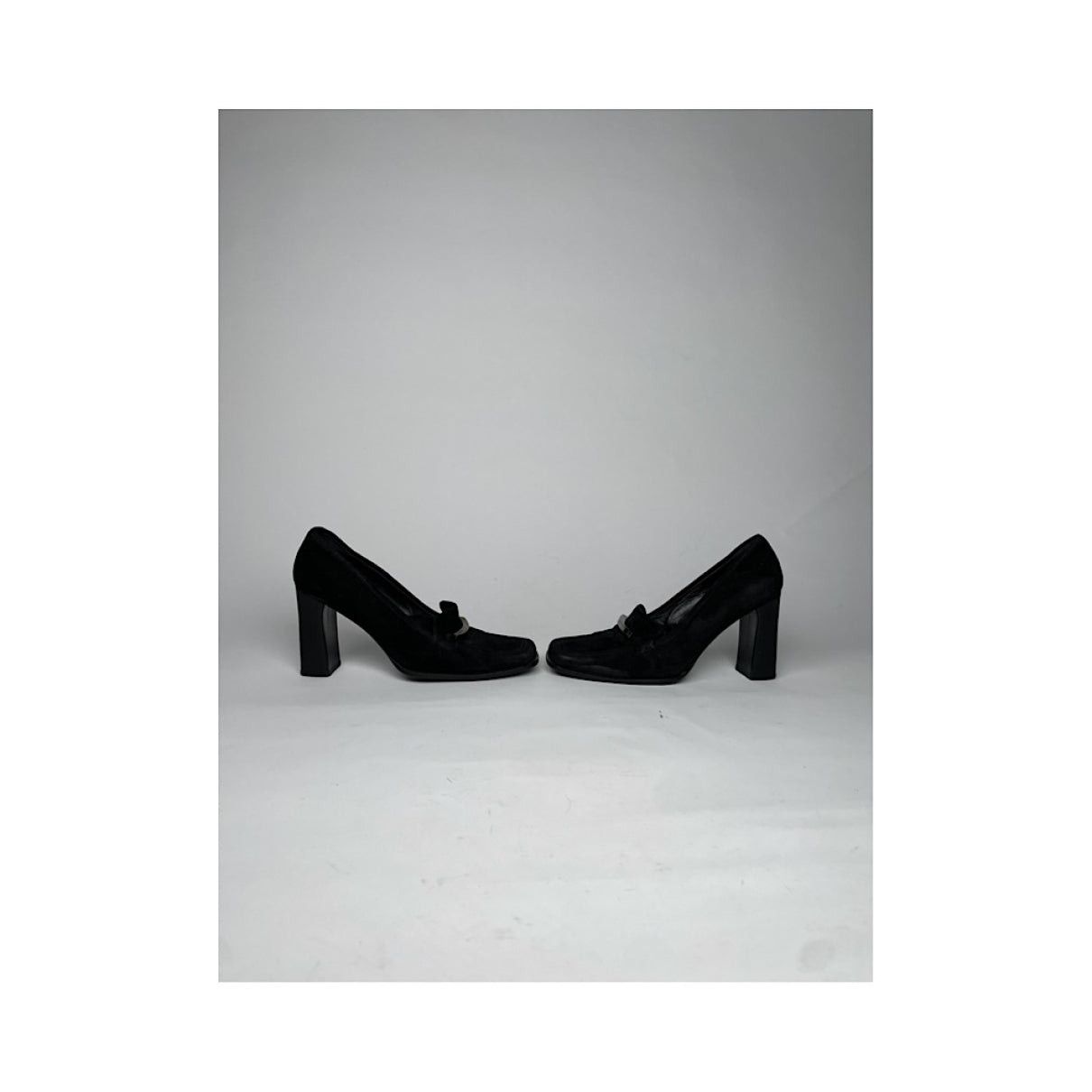 Gucci Peyton Black Leather Heel Size US 8 / IT 38 - 4 Thumbnail