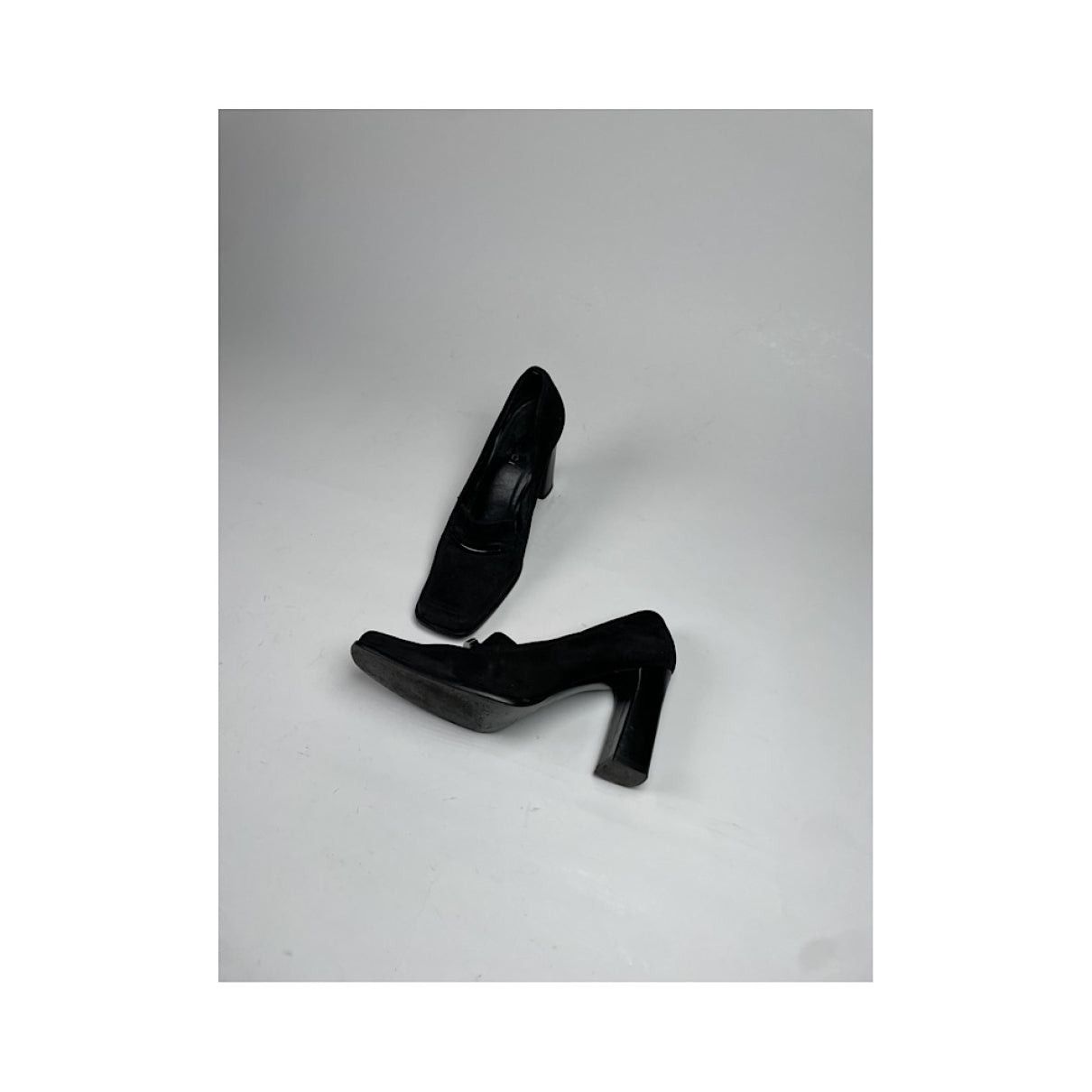 Gucci Peyton Black Leather Heel Size US 8 / IT 38 - 3 Thumbnail