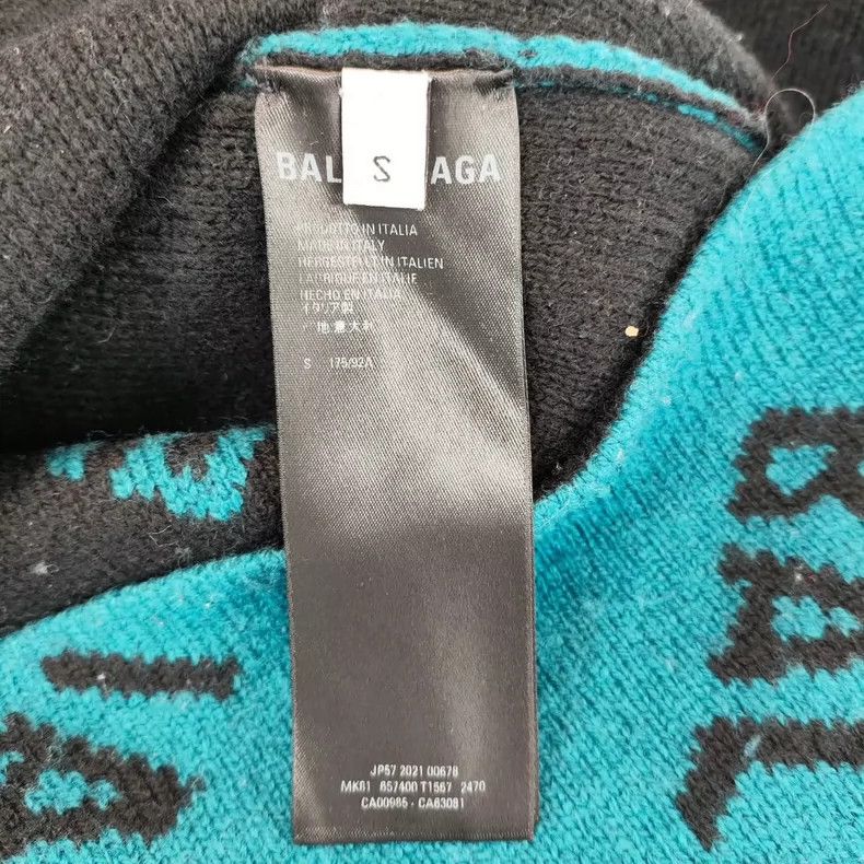 Balenciaga Balenciaga Blue Cashmere Sweater - dmc Size US S / EU 44-46 / 1 - 4 Thumbnail