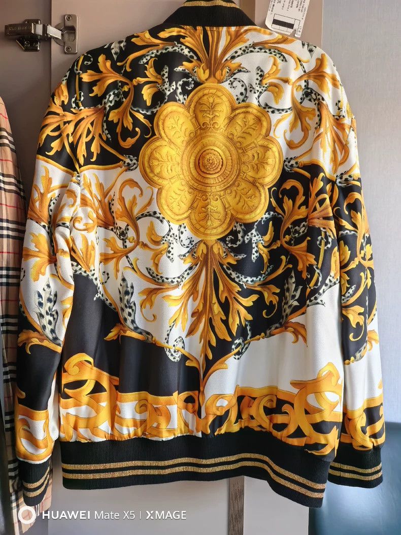 Versace Versace Baroque Print Bomber Jacket - dmc Size US M / EU 48-50 / 2 - 2 Thumbnail