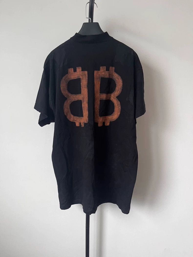 Balenciaga Balenciaga Letter Print Crewneck Short-Sleeve T-Shirt - dmc Size US M / EU 48-50 / 2 - 2 Thumbnail