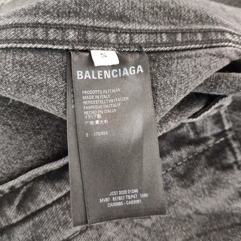 Balenciaga Balenciaga Gray Denim Jacket - dmc Size US S / EU 44-46 / 1 - 4 Thumbnail