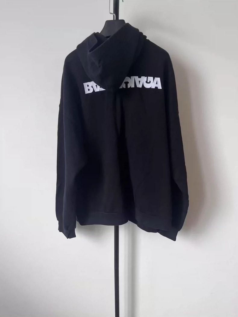 Balenciaga Balenciaga Logo Zip Hoodie Sweatshirt - dmc Size US S / EU 44-46 / 1 - 2 Thumbnail