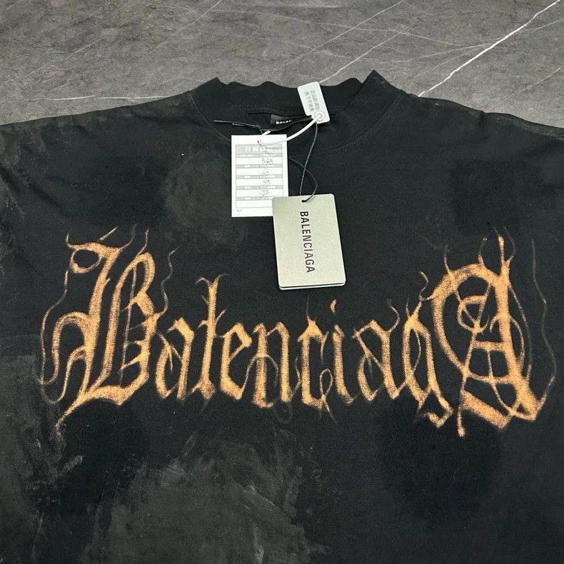 Balenciaga Balenciaga Flame Sanskrit Long Sleeve Shirt - dmc Size US M / EU 48-50 / 2 - 4 Thumbnail