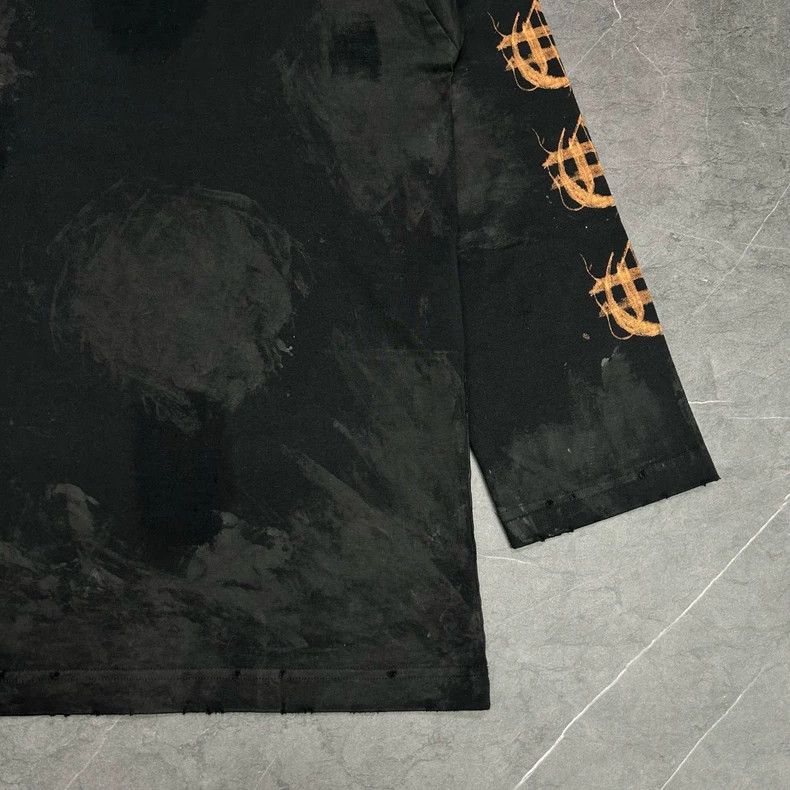 Balenciaga Balenciaga Flame Sanskrit Long Sleeve Shirt - dmc Size US M / EU 48-50 / 2 - 3 Thumbnail