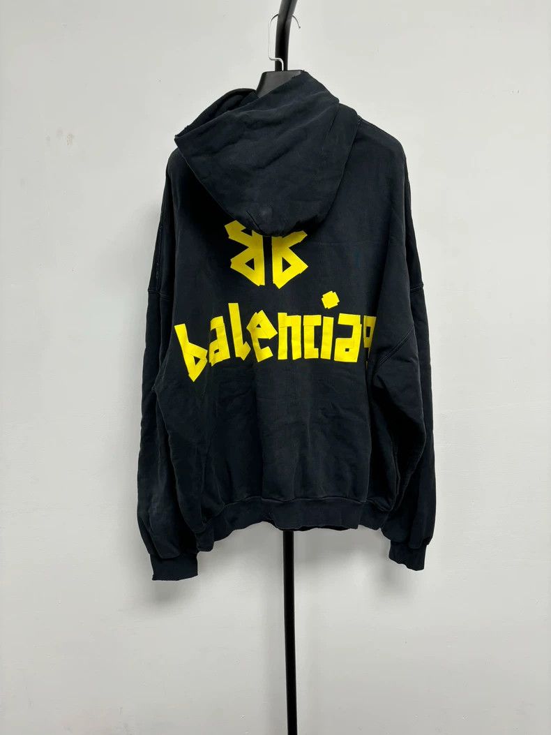 Balenciaga Balenciaga SS23 Logo Print Hoodie - dmc Size US M / EU 48-50 / 2 - 2 Thumbnail
