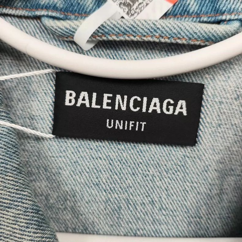 Balenciaga Balenciaga Blue Denim Jacket XS - dmc Size US XS / EU 42 / 0 - 6 Thumbnail