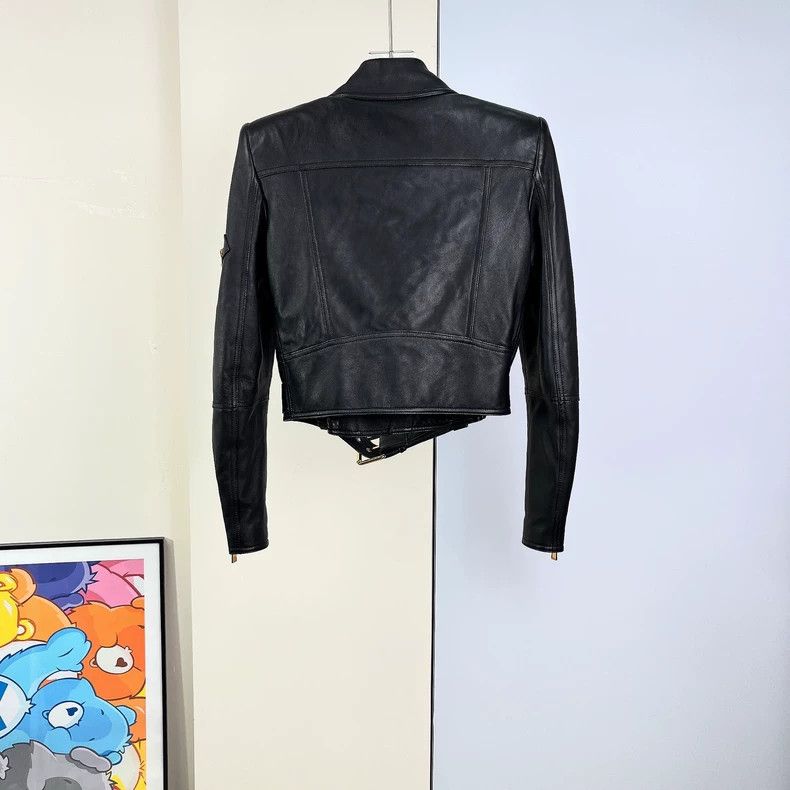 Versace Versace Black Leather Jacket - dmc Size US M / EU 48-50 / 2 - 2 Thumbnail