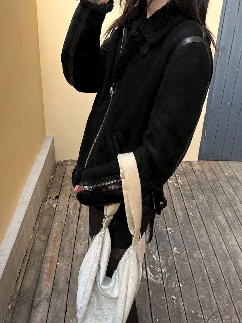 Helmut Lang Helmut Lang Shearling Leather Jacket - dmc Size US S / EU 44-46 / 1 - 2 Thumbnail