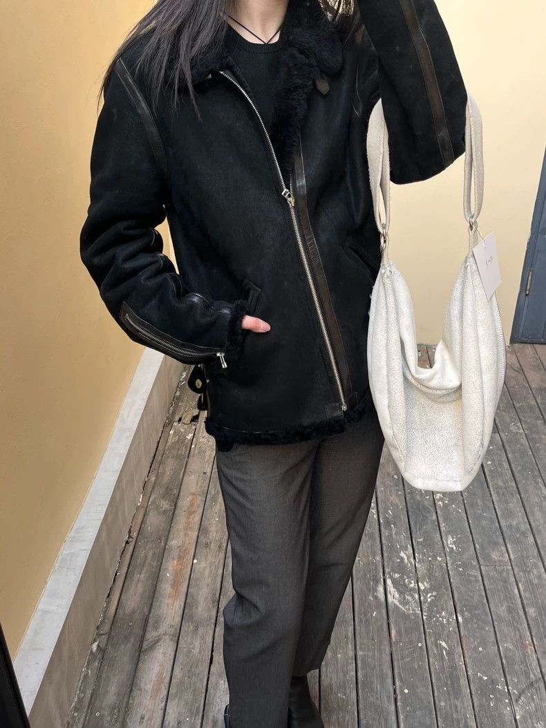 Helmut Lang Helmut Lang Shearling Leather Jacket - dmc Size US S / EU 44-46 / 1 - 3 Thumbnail