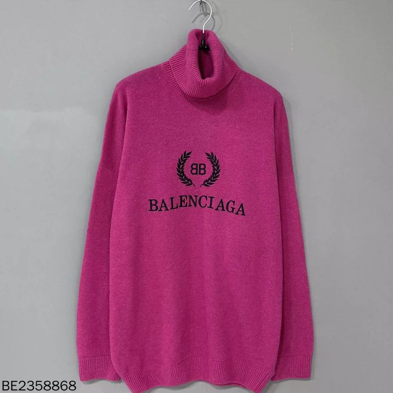 Balenciaga Balenciaga Turtleneck Logo Cashmere Sweater - dmc Size US M / EU 48-50 / 2 - 2 Thumbnail