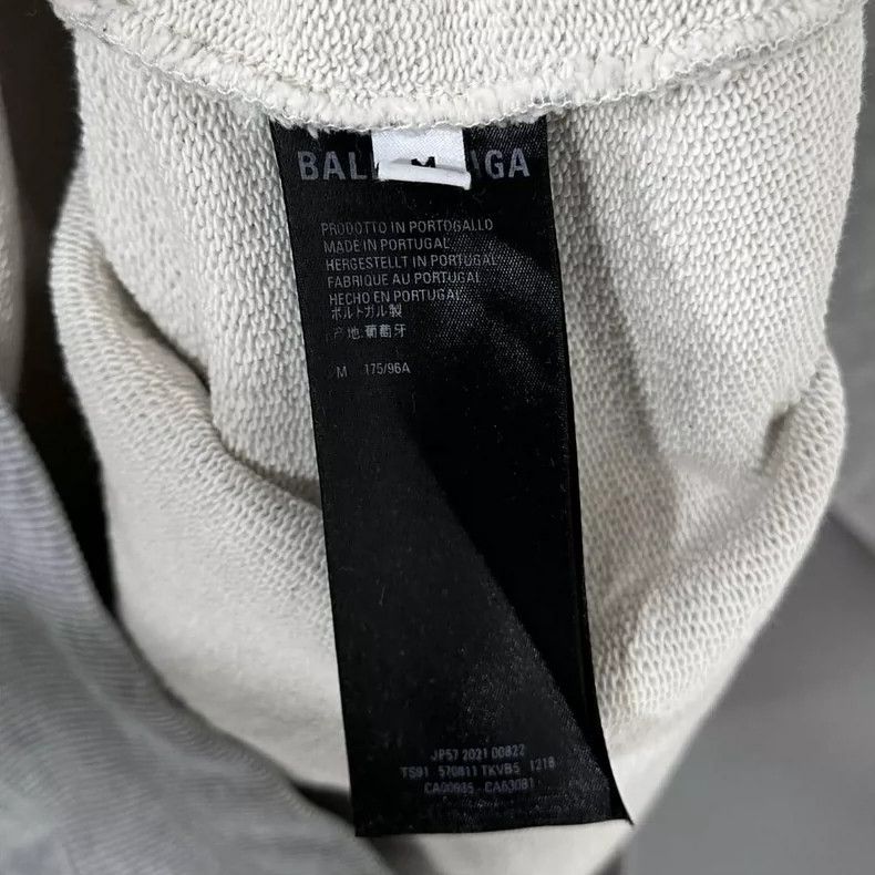 Balenciaga Balenciaga Gray Logo Hoodie - dmc Size US M / EU 48-50 / 2 - 6 Thumbnail