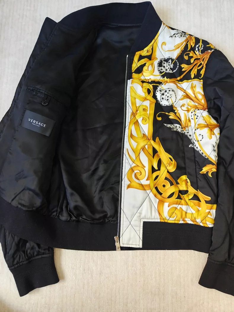 Versace Versace Baroque Print Silk Cotton Jacket - dmc Size US L / EU 52-54 / 3 - 3 Thumbnail