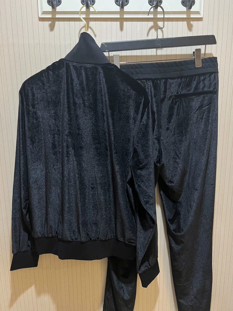 Versace VERSACE Black Velour Bomber Jacket - dmc Size US L / EU 52-54 / 3 - 8 Thumbnail