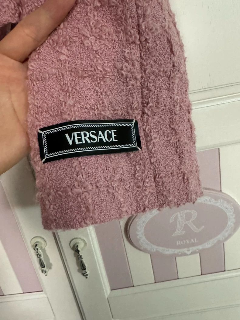 Versace Versace Pink Wool Blend Short Coat - dmc Size US M / EU 48-50 / 2 - 4 Thumbnail