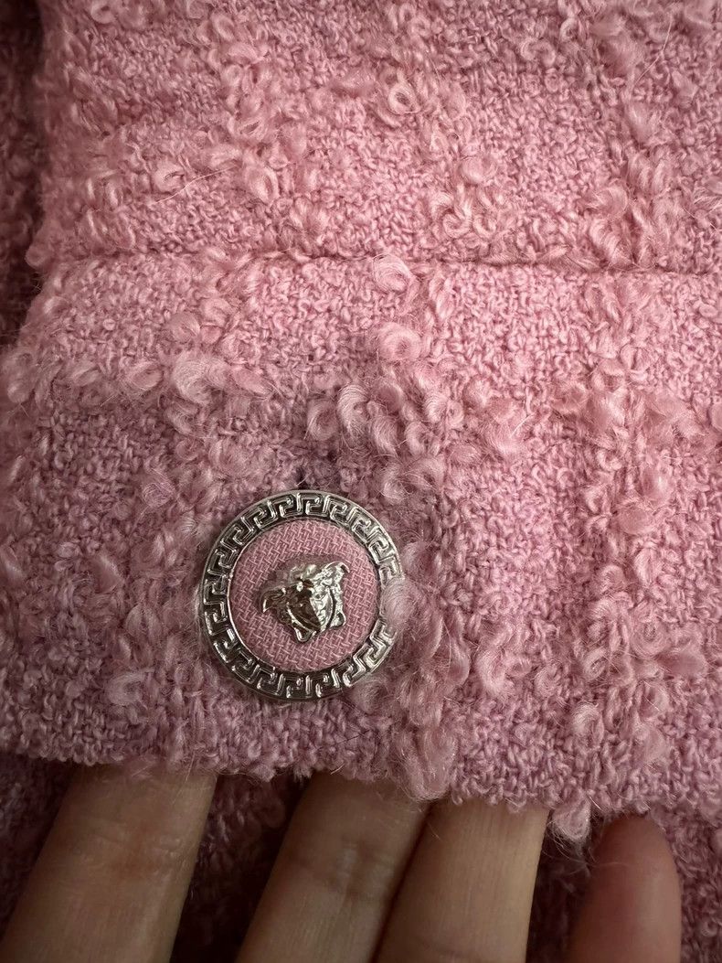 Versace Versace Pink Wool Blend Short Coat - dmc Size US M / EU 48-50 / 2 - 3 Thumbnail