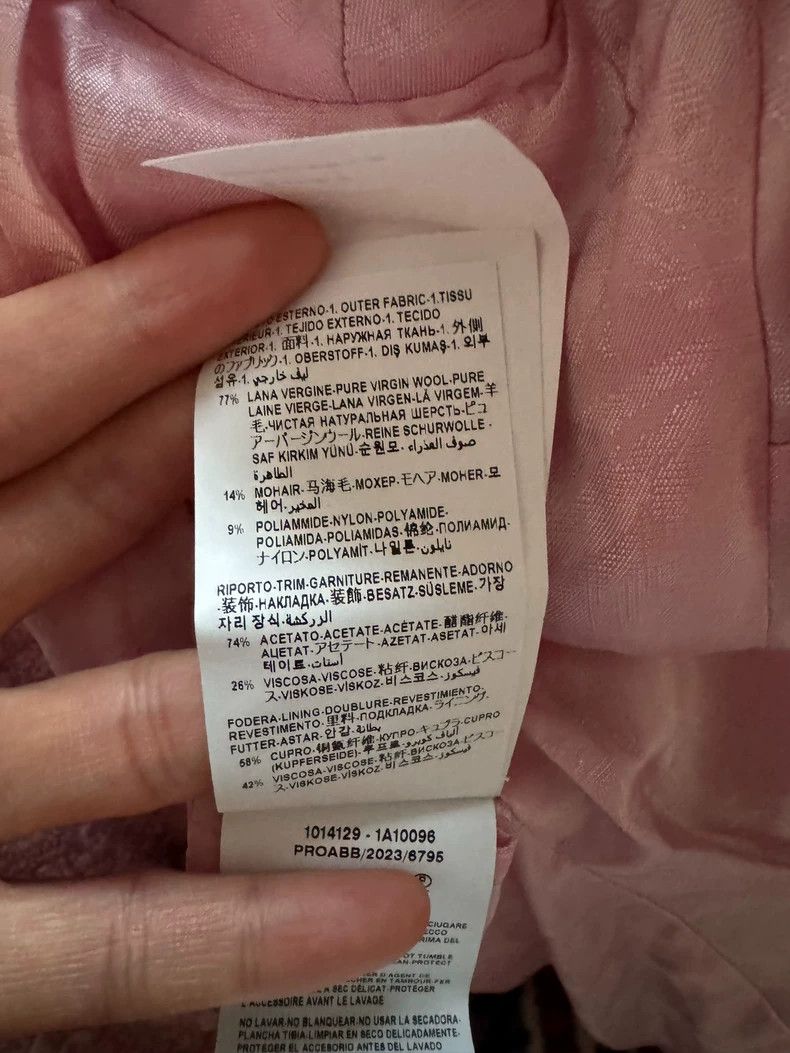 Versace Versace Pink Wool Blend Short Coat - dmc Size US M / EU 48-50 / 2 - 8 Thumbnail
