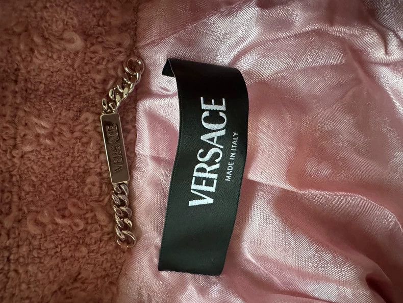 Versace Versace Pink Wool Blend Short Coat - dmc Size US M / EU 48-50 / 2 - 5 Thumbnail