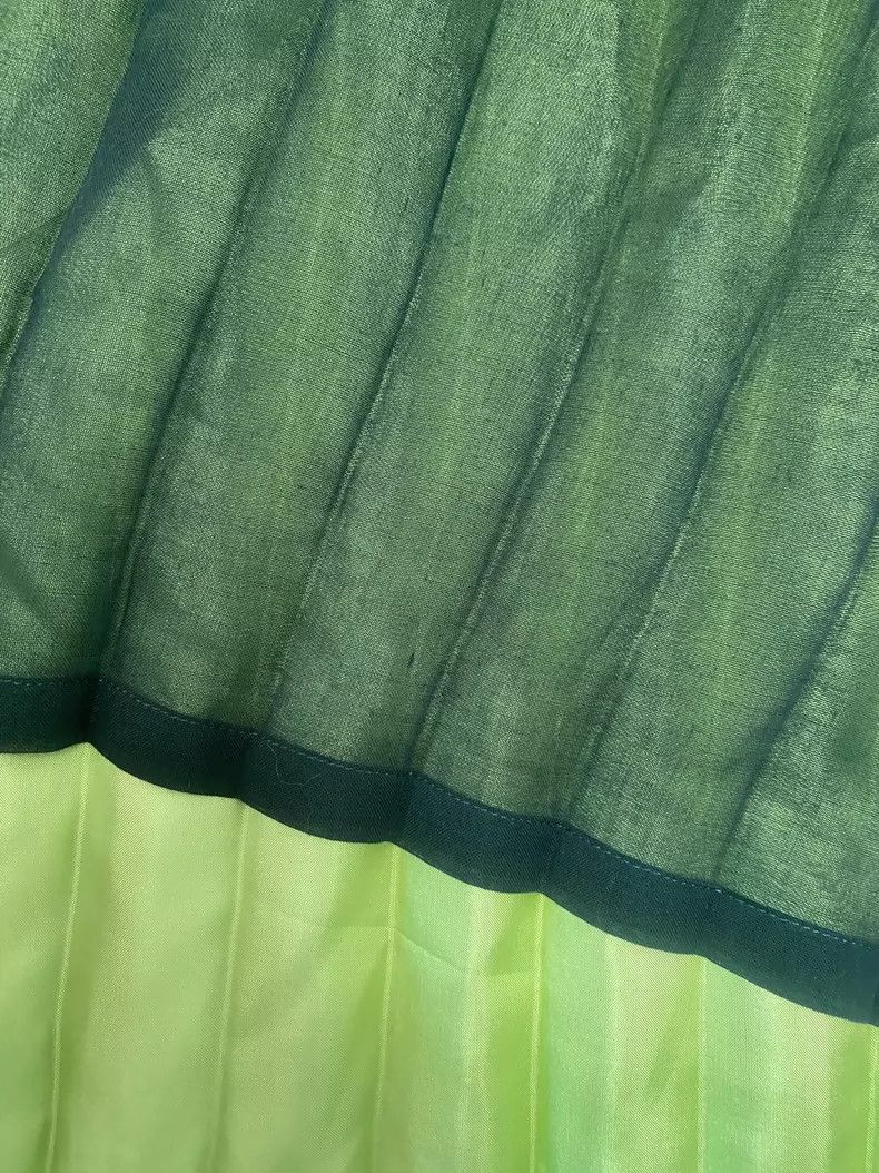 Issey Miyake Issey Miyake Vintage Pleated Green Skirt - dmc Size US 26 / EU 42 - 3 Thumbnail